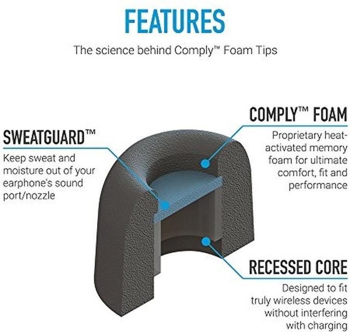 Produktbild Comply Tips For Google Pixel Buds & Pixel Buds A-Series Small (35-42121-11) (Google Pixel Buds A-Series, Google Pixel Buds Pro)