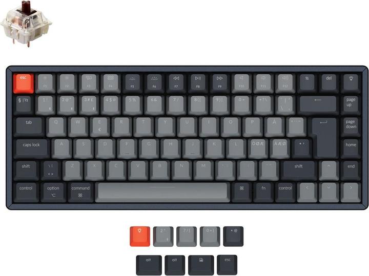 Actual product image Keychron K2 (DE, Wireless, Cable)