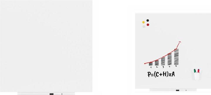 Actual product image kaiserkraft Whiteboard module, BASIC version - sheet steel, painted, WxH 1000 x 1000 mm (100 x 100 cm)