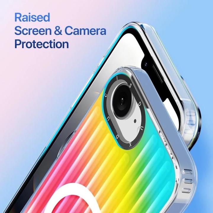 Immagine prodotto Apple iPhone 16e.- Zest Series Flip Case, Gradient Rainbow (Apple iPhone 16e, Apple iPhone 17e)