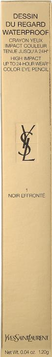 Actual product image Yves Saint Laurent Dessin du Regard Waterproof - Noir Effronté 01 (No. 01 - Noir Effronté)