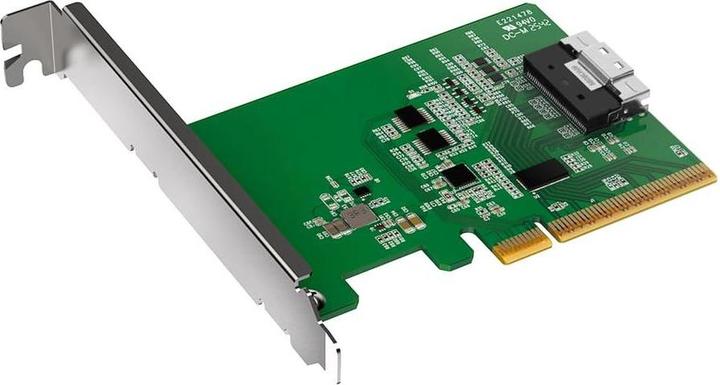 Produktbild Icy Dock sllimSAS 8i to PCle 4.0 x8 PCle Adapter ith Reciver