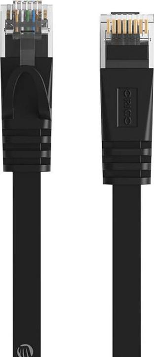 Actual product image Orico RJ45 Cat.6 Flat Ethernet Network Cable 2m (Black) (UTP, CAT6, 2 m)