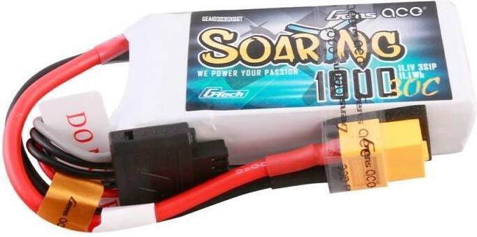 Produktbild Gens Ace G-Tech Soaring 1000mAh 11.1V 30C 3S1P Lipo Battery (11.10 V, 1000 mAh)