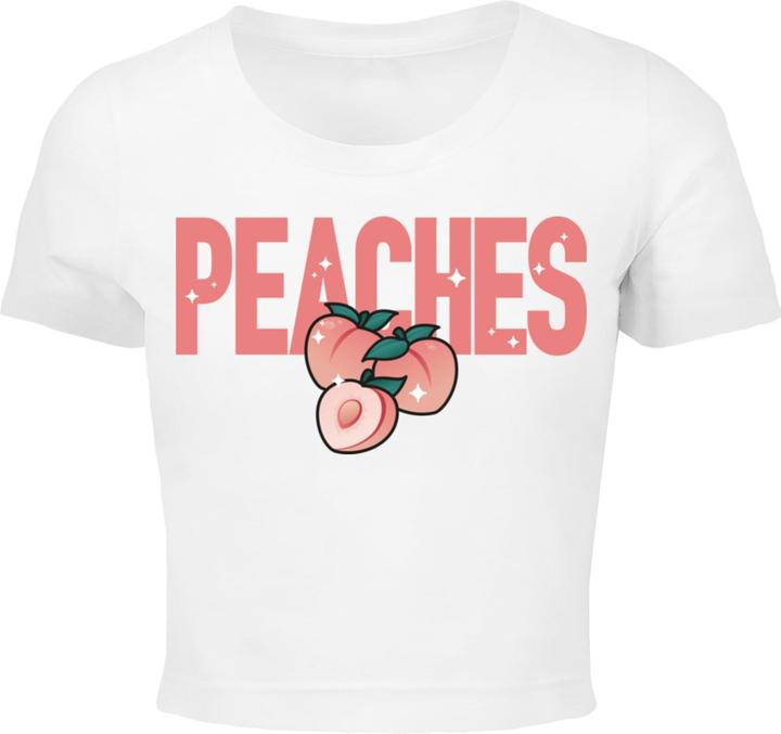 Miss Tee Peaches Cropped Tee - 105763 (XS)