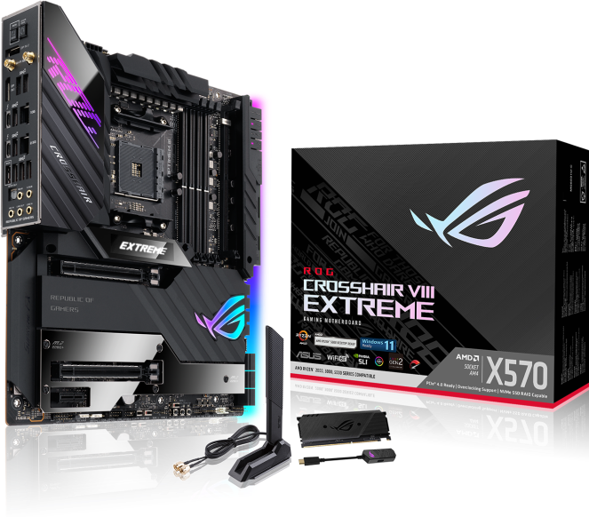 Actual product image ASUS ROG Crosshair VIII Extreme ROG (AM4, AMD X570, E-ATX)