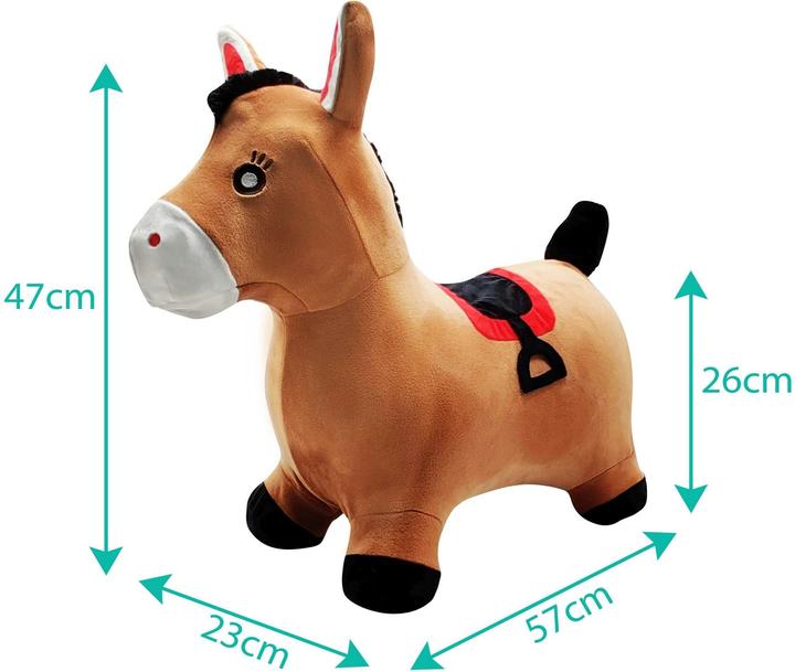 Actual product image Lexibook Inflatable Jumping Plush Horse (BGP050)