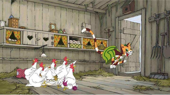 Pettersson und Findus Pettersson & Findus - Findus l'effraie du poulet (624 x 350 cm)