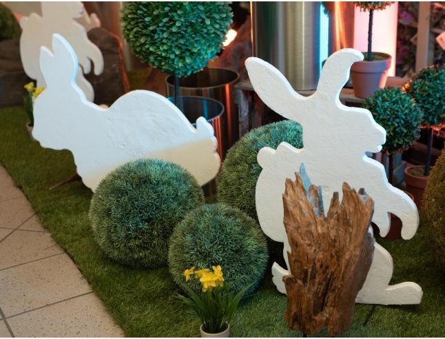 Actual product image Europalms Silhouette bunny, white, 56cm (1x)