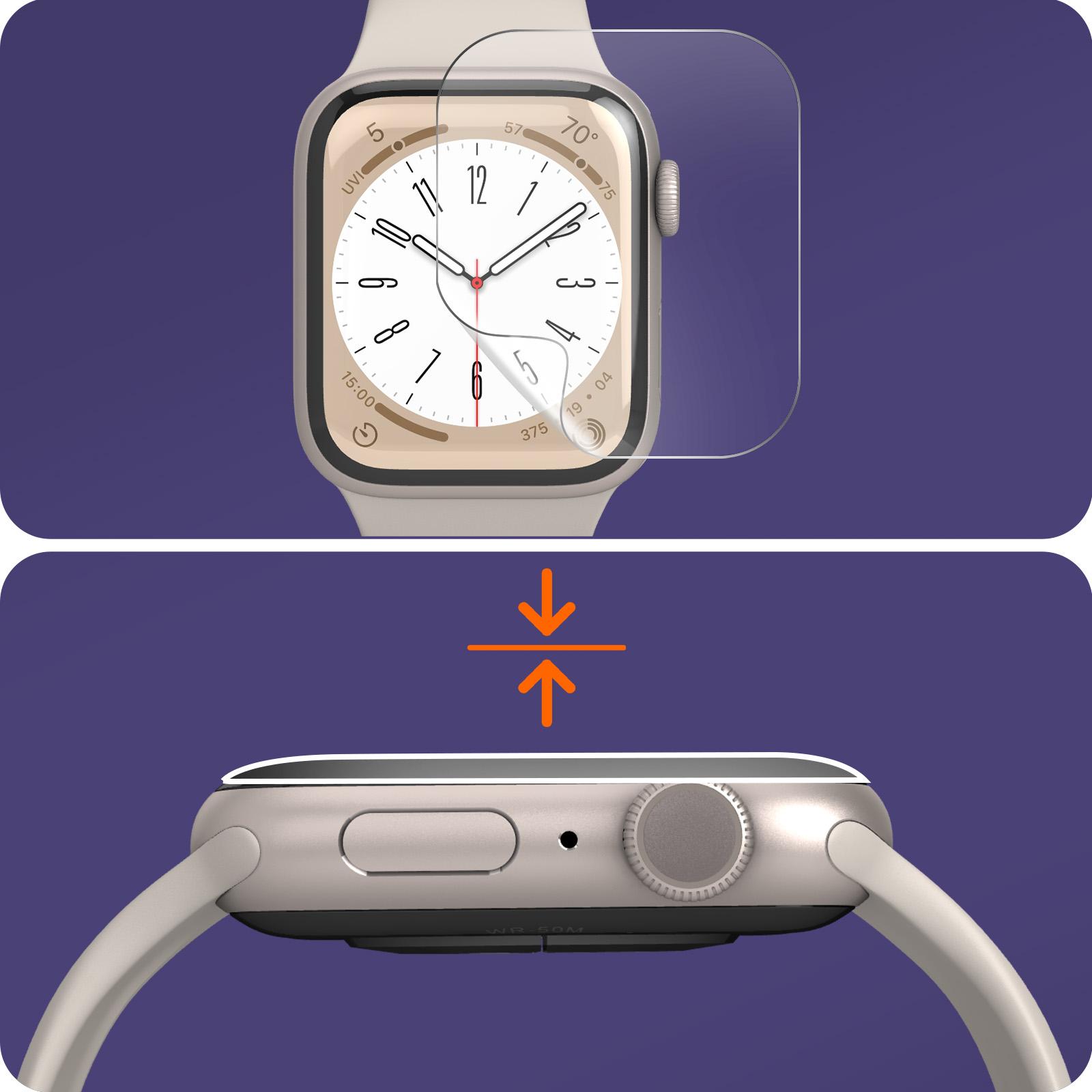 Imak 2 Stk. Gehärtete Glas-Folien, Smartwatch Zubehör, Transparent
