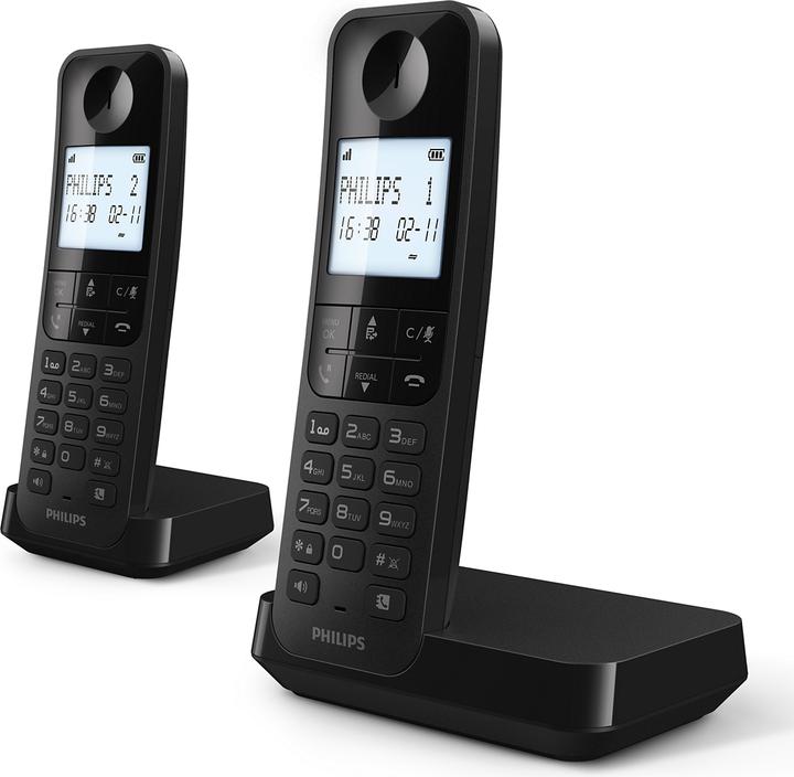 Actual product image Philips Duo D2702B Cordless Landline Telephone