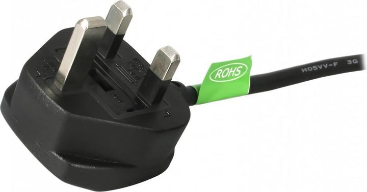 Actual product image StarTech Cold device plug power cable 3m - C13 to BS 1363 mains connection cable (3 m, BS 1363)