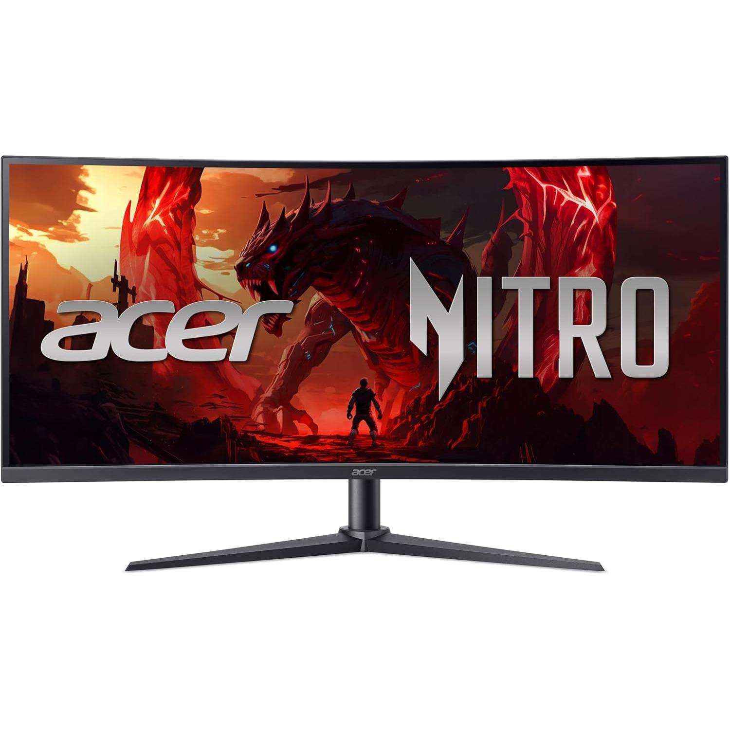 Acer Nitro XZ340CURX0bmiiphx (3440 x 1440 Pixel, 34"), Monitor, Schwarz