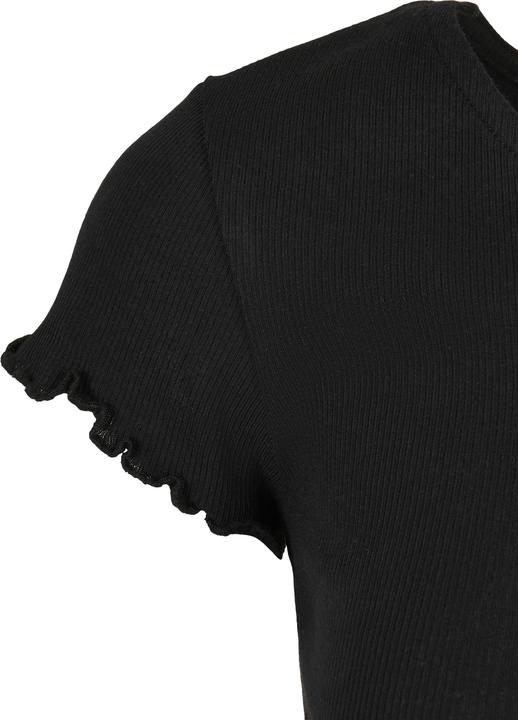 Image du produit Urban Classics Ladies Cropped Button Up Rib Tee (M)