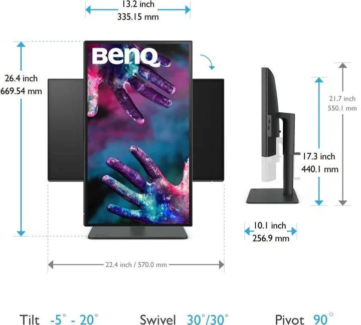 Produktbild BenQ PD2506Q (2560 x 1440 Pixel, 25")