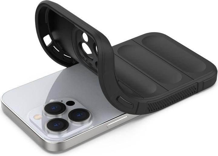 Actual product image Hurtel Magic Shield Case for iPhone 13 Pro flexible armored cover dark blue (Apple iPhone 13 Pro)