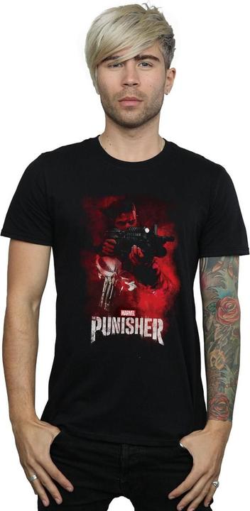 Image du produit - T-shirt THE PUNISHER TV SERIES RED SMOKE - Homme (4XL)