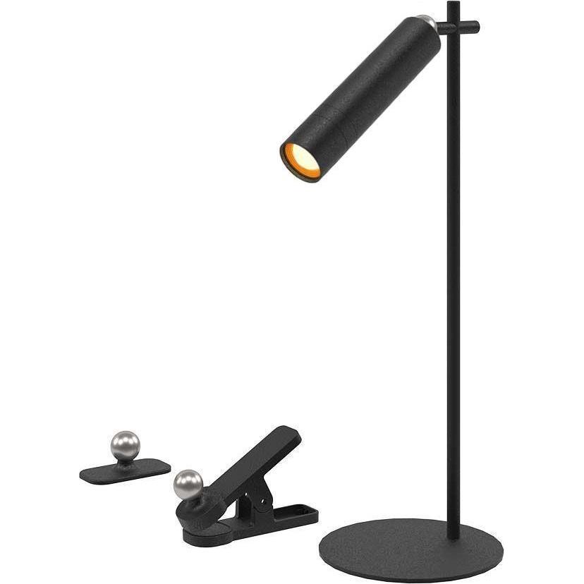 V-TAC, Lampada da tavolo, Lampada Biurkowa 4w1 37cm Kinkiet Klips Latarka 3W LED Czarna VT-7413 4000K 300lm (300 lm)