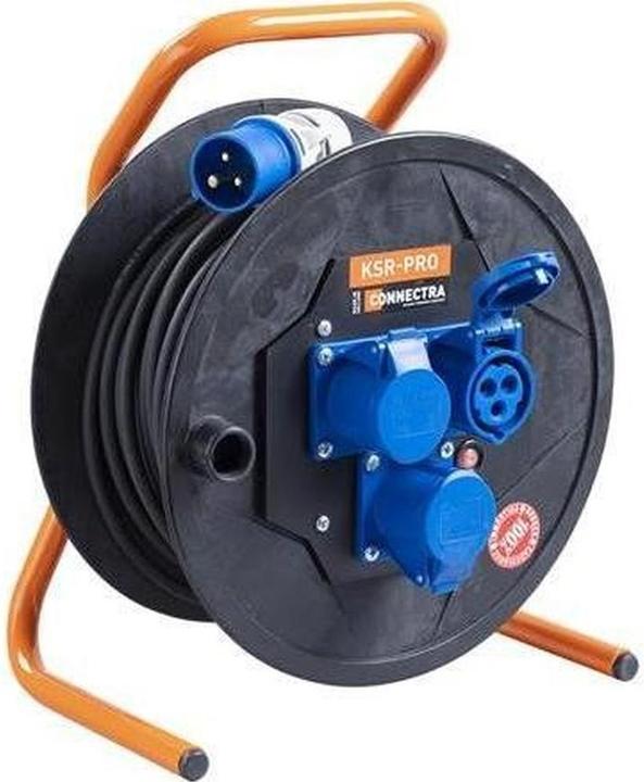 Connectra 47.048.50 Kabeltrommel KSR Pro CEE - 50m - H07RN-F - 3 G 1,5 mm² (50 m, 1.50 mm²)