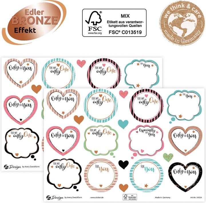 Immagine prodotto Avery Motivo adesivo A5 DEKO For You