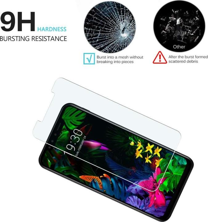 Actual product image Screenguard LG G8S ThinQ bulletproof glass protective film Case Friendly Design (1 Piece, G8s ThinQ)