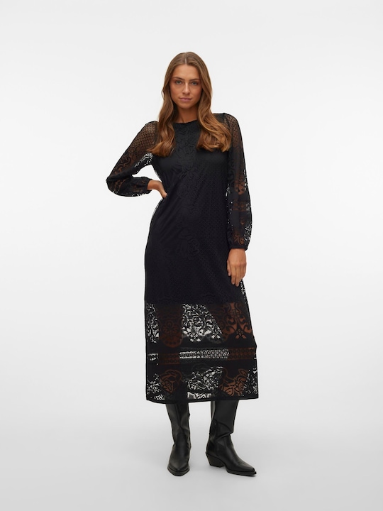 Actual product image Vero Moda VMBELLA Langes Kleid Kleid aus Spitze (S)