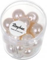 Produktbild Rayher Renaissance Glaswachsperlen, 12mm ø, puderrosa