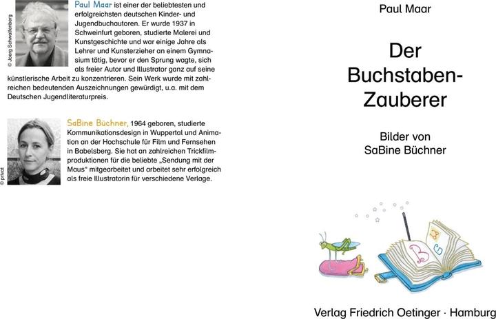 Immagine prodotto Der Buchstaben-Zauberer (Tedesco, Paul Maar, Sabine Büchner, 2019)