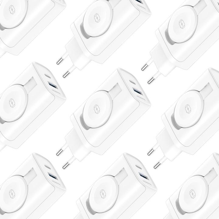 Immagine prodotto 3MK Caricatore di rete HARDY Caricatore PD 2in1 33W per Apple (5903108561938) (33 W, 3 porte)