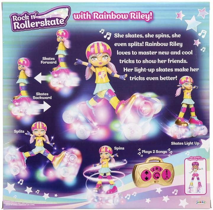 Actual product image Jakks Pacific Rock N Rollerskate - Rainbow Riley (712034)