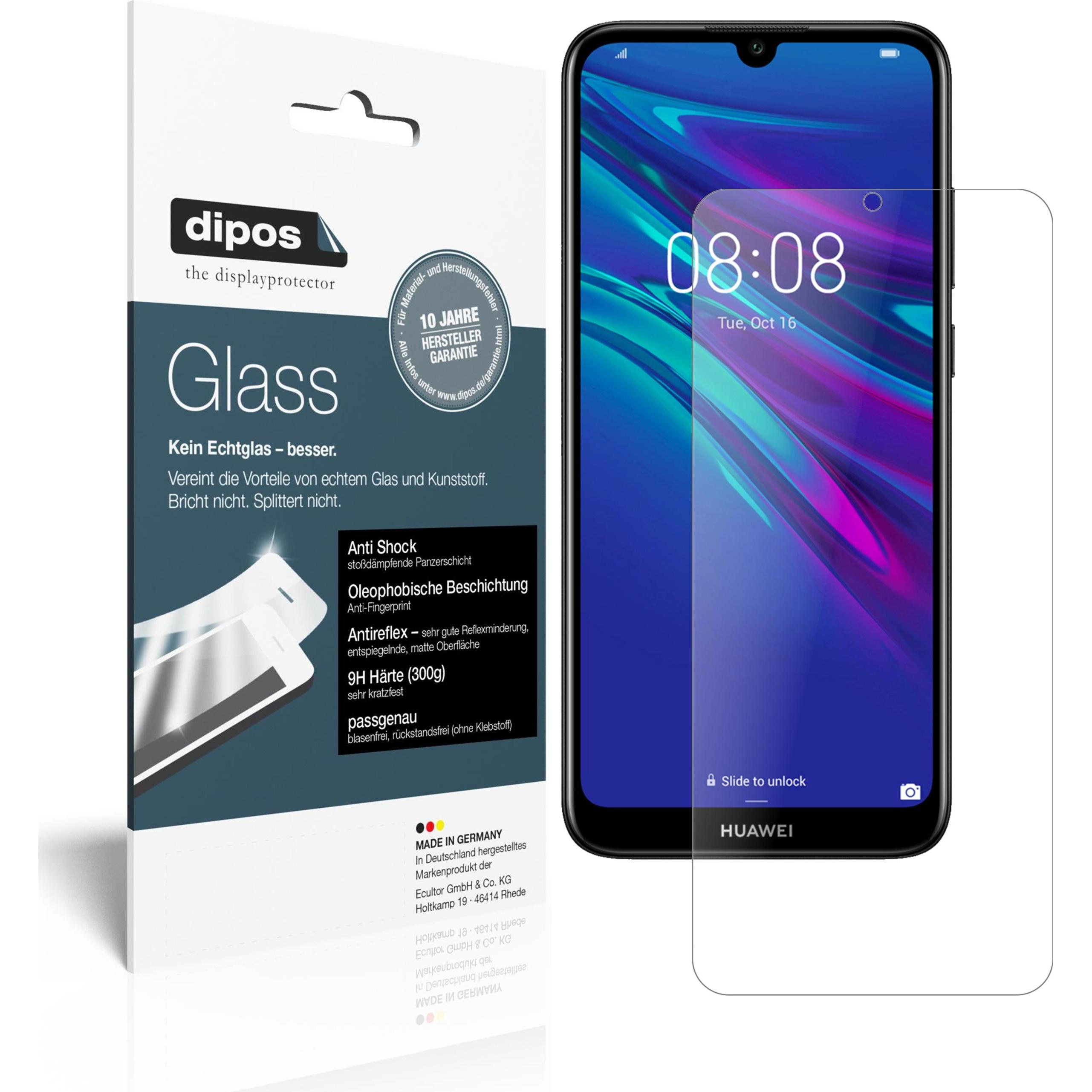Dipos Displayschutz Anti-Shock (2 Stück, Huawei Enjoy 9e), Smartphone Schutzfolie, Transparent