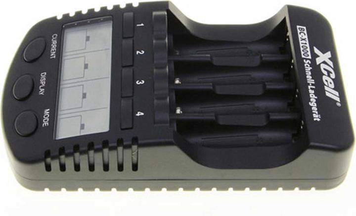 Immagine prodotto XCell Caricatore rapido BC-X1000 LCD digitale (2 pz., AAA, AA, Caricabatterie senza batteria)