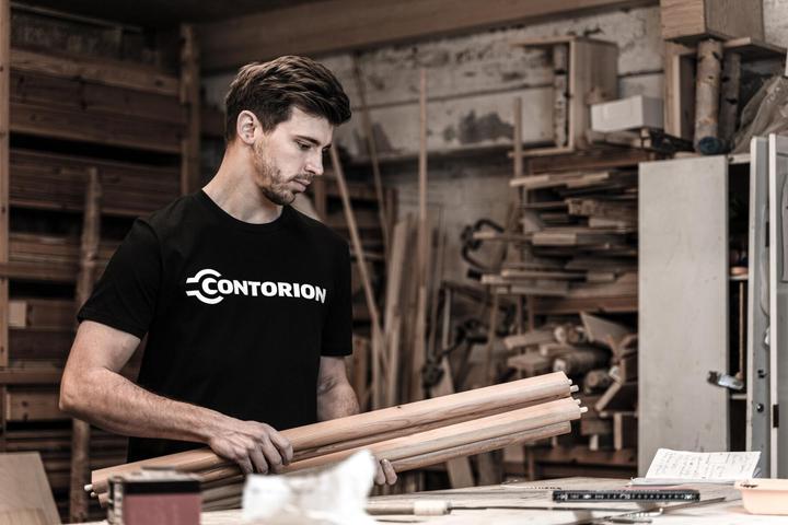 Actual product image Contorion T-Shirt schwarz "Profi am Werk" S (S)