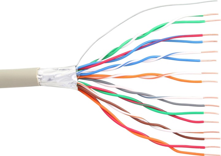 Produktbild InLine Telefonkabel 16 Adern, 8x2x06mm, geschirmt, 25m (69978C)