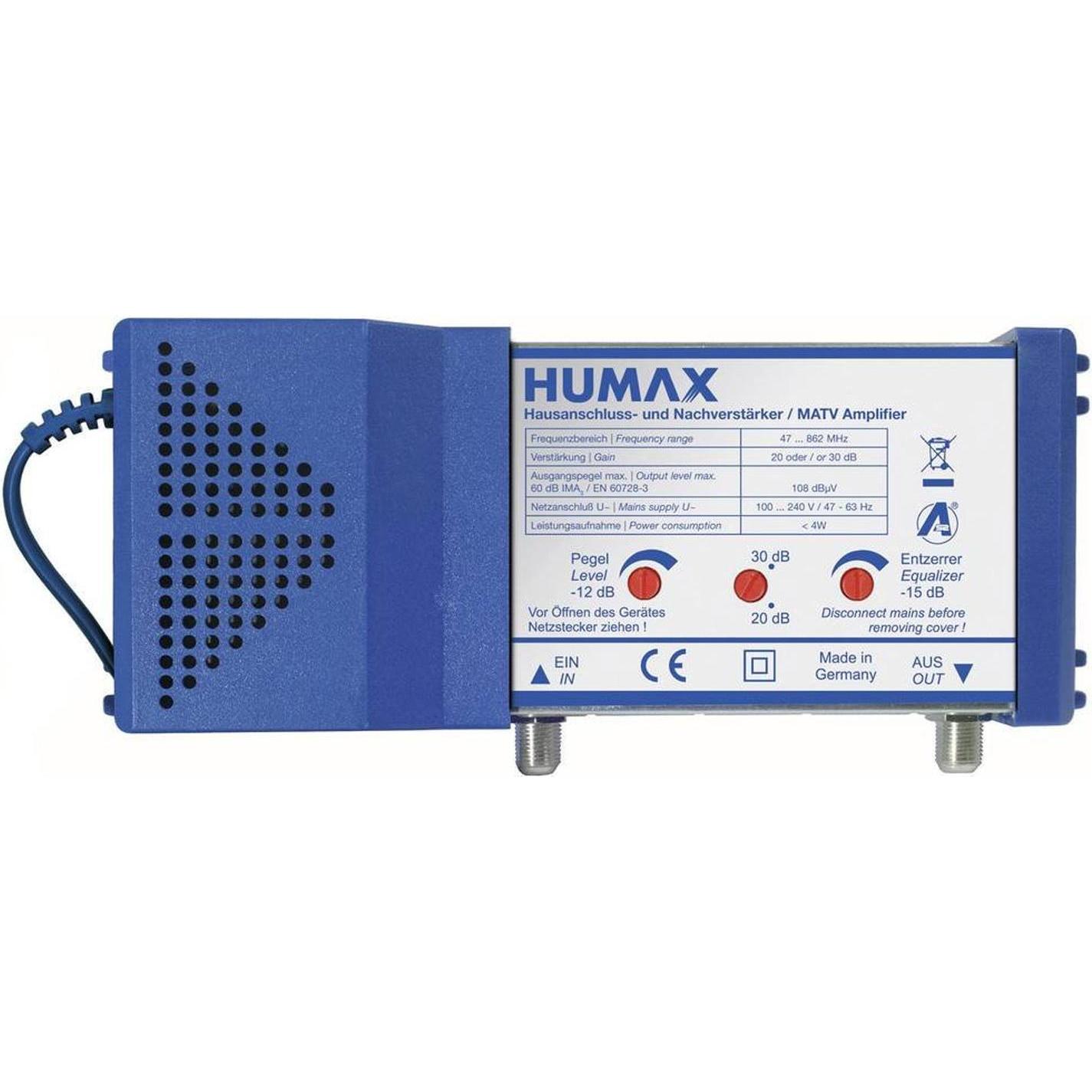 Humax Amplificatore multi gamma HHV 30 HOUSE AMPLIFIER 20/30DB (Amplificatore), Accessori per SAT