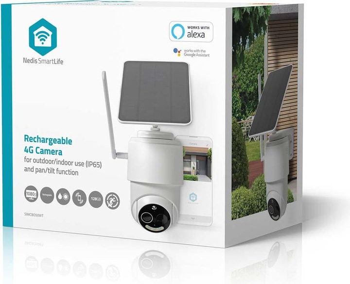 Actual product image Nedis SmartLife Outdoor Camera | 4G | Full HD 1080p | Pan tilt | IP65 | Cloud Storage (optional) / micr (1920 x 1080 Pixels)