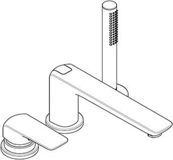 Productafbeelding Kludi Ameo 3-gats badmengkraan