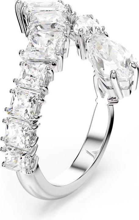 Produktbild Swarovski Matrix Ring Verschiedene Schliffe Weiss (58)