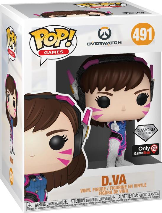 Actual product image Funko Pop! Overwatch : D.Va (Diamond GLitter) (491) (EXM)