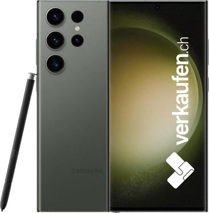 verkaufen.ch Galaxy S23 Ultra 5G (256 GB, Green, 6.80", Dual SIM, B / Very good)