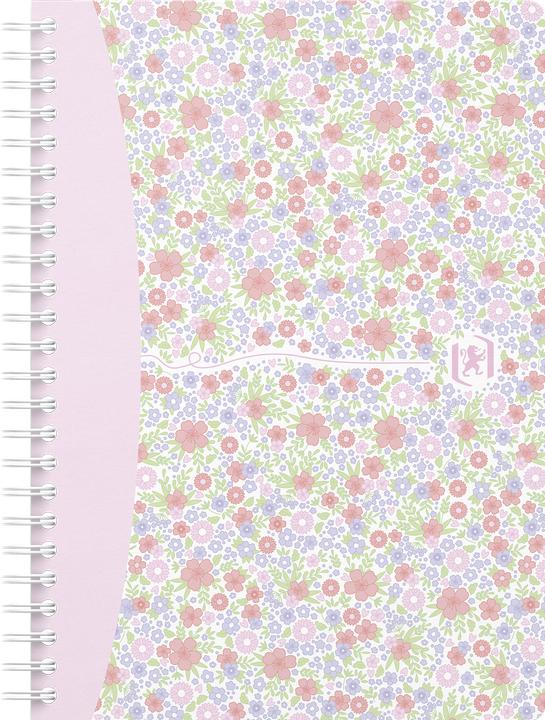 Valeurs nutritives et ingrédients Oxford Forme florale (A5, À rayures, Couverture rigide)