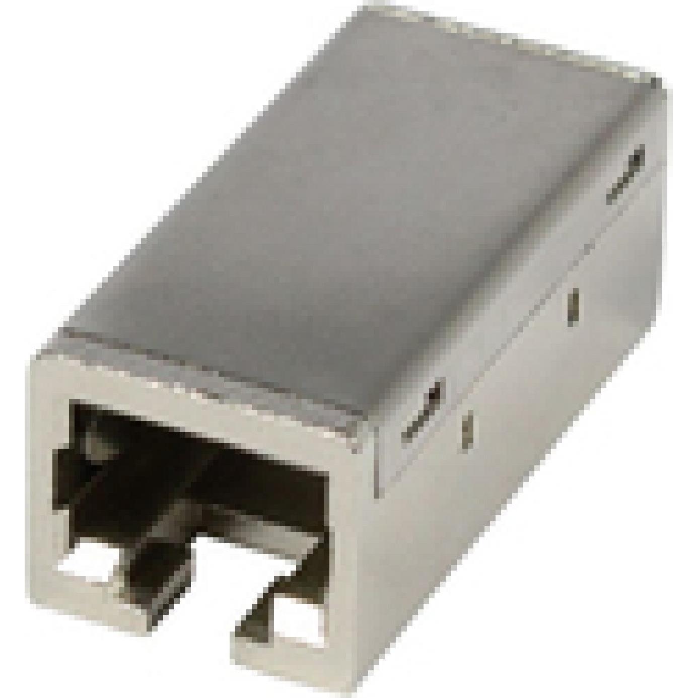 Synergy 21 TP-TP Kupplung CAT6A Buchse 1:1 8-pol. RJ45 slim line Zinkdruckguss (CAT6a), Netzwerkkabel