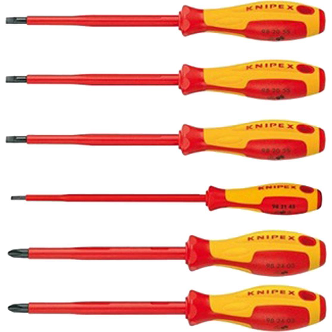 Thumbnail - Knipex, Schraubenzieher, Schraubendreher-Paket (Schlitzschrauben, Phillipps-Kreuzschlitz (PH))