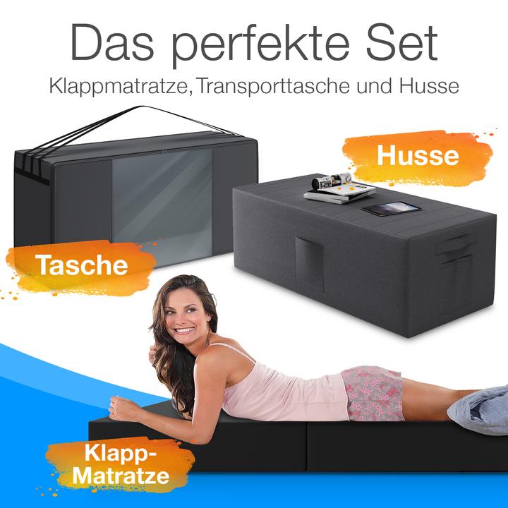 Actual product image Bestschlaf Folding mattress incl. cover & transport bag (140 x 195 cm, Foam core)