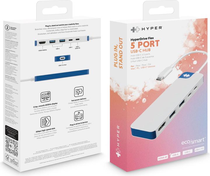 Image du produit Hyper HyperDrive Flex 5 Port USB-C (USB-C, 5 ports)