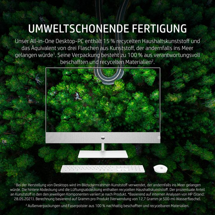 Produktbild HP Pavilion 27-ca0100ng (512 GB, 16 GB, AMD Ryzen 5 5500U, AMD Radeon Graphics)