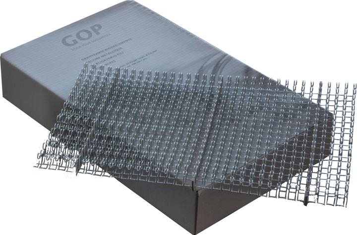 GOP Élément de reliure à peigne métallique 3:1 A4 020473 8mm, argenté 100 pièces