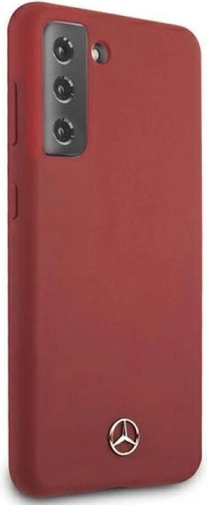 Actual product image Mercedes MEHCS21MSILRE S21 + G996 red / red hardcase silicone line (Samsung Galaxy S21+)