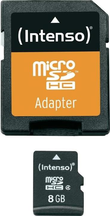 Actual product image Intenso microSD card Class 4 (8 GB, microSDHC)