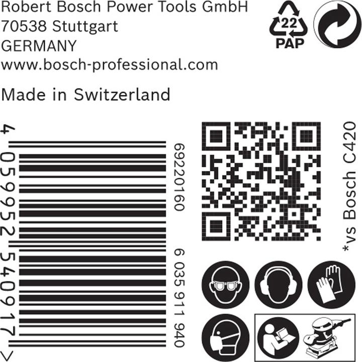 Actual product image Bosch Professional Zubehör EXPERT M480 Sanding net for orbital sanders, 93 x 186 mm, G 100, 50 pcs. (100)